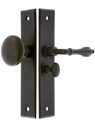 New York Screen Door Lock Set With 1 1/4" Backset